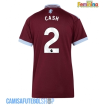 Camisa de time de futebol Aston Villa Matty Cash #2 Replicas 1º Equipamento Feminina 2026-27 Manga Curta